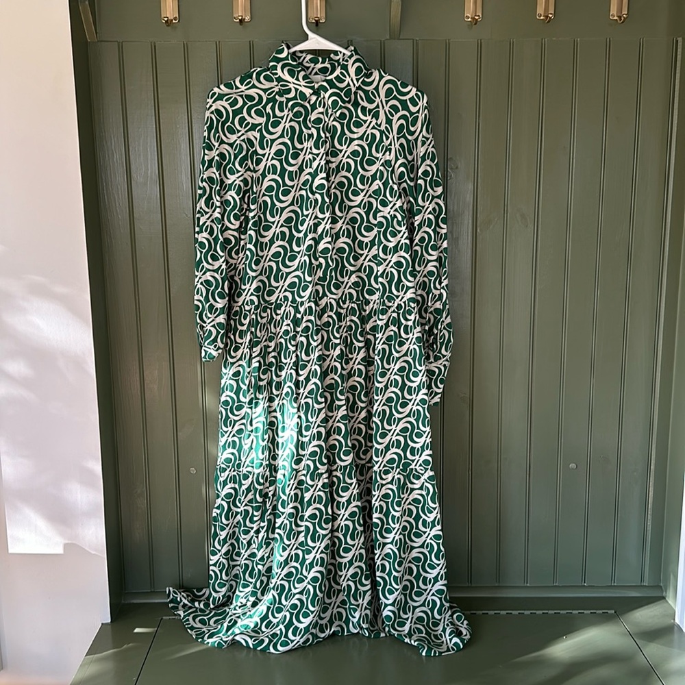 Maxi shirt dress